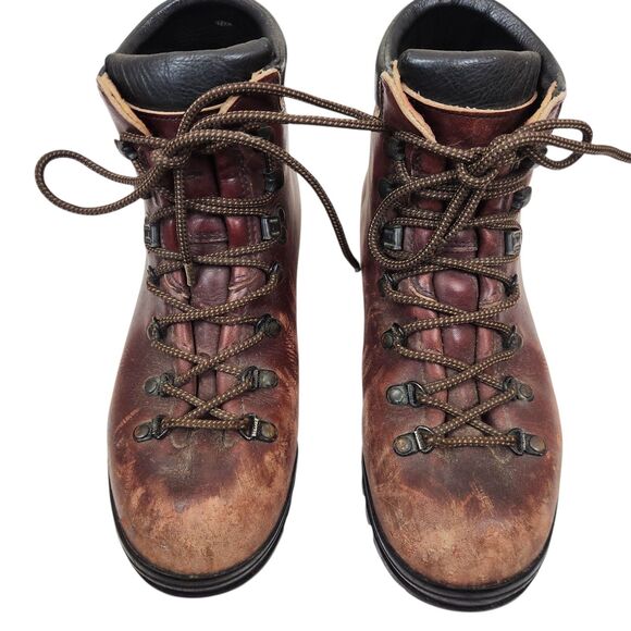 Scarpa Vintage Italian Made Mens Delta Steel Toe Hiking Boots Italy 41 US 8 main image 8